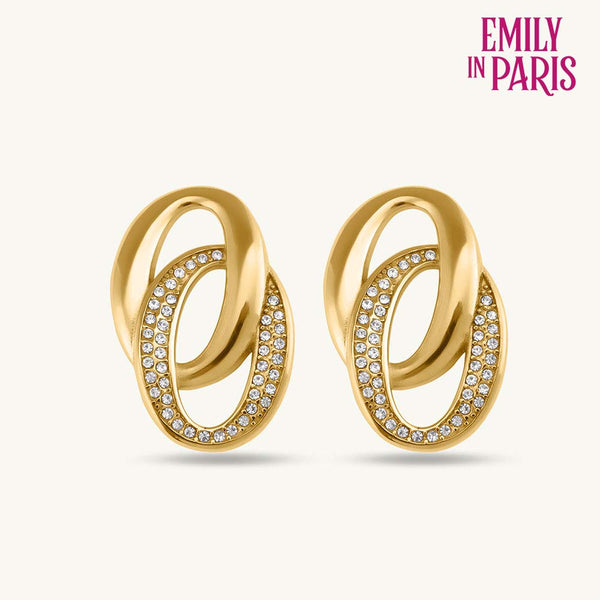 Elegant Interlinked Stud Earrings