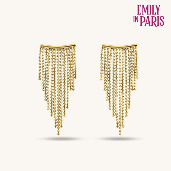 Gold Chain Drop Earrings