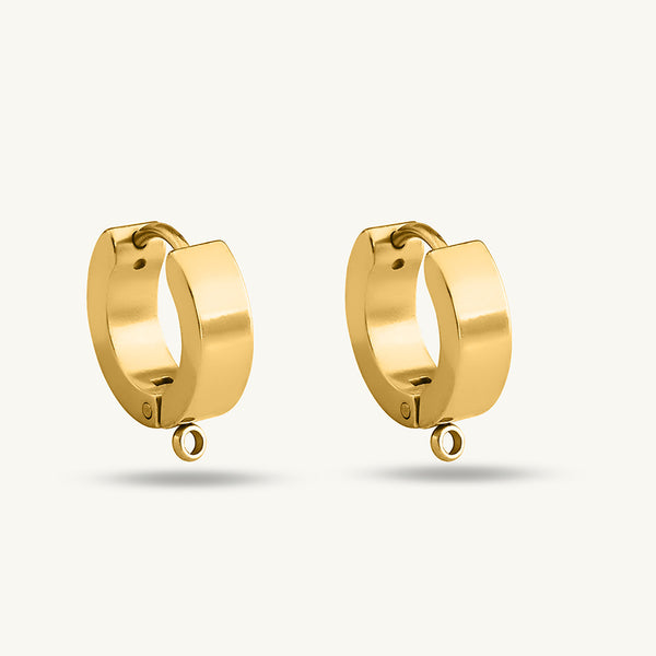 Simple Golden Hoop Earrings