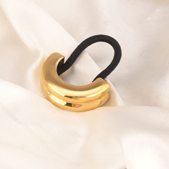 Double Curve Hair Tie | Gold