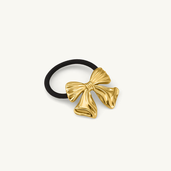 Ribbon Hair Tie | Gold