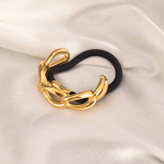 Gold Link Hair Tie