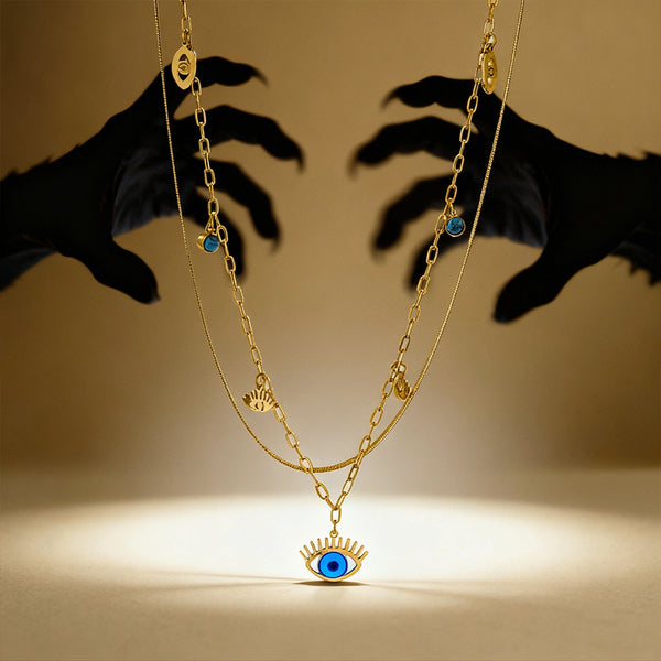 Evil-eye Cascade Necklace