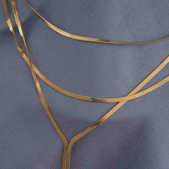 Multi-Stand Gold Necklace