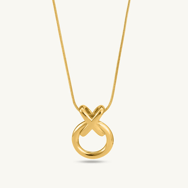 Minimalist Loop Gold Necklace