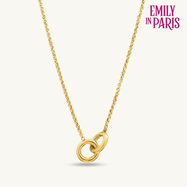 InterLock Gold Chain Necklace