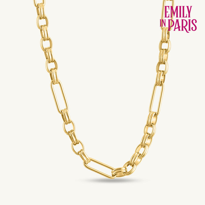 Gold Figaro Chain Necklace - Main Image