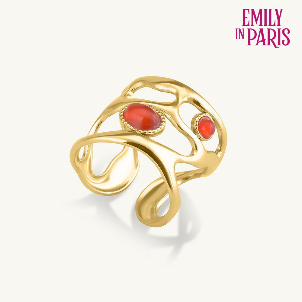 Statement Gemstone Gold Ring