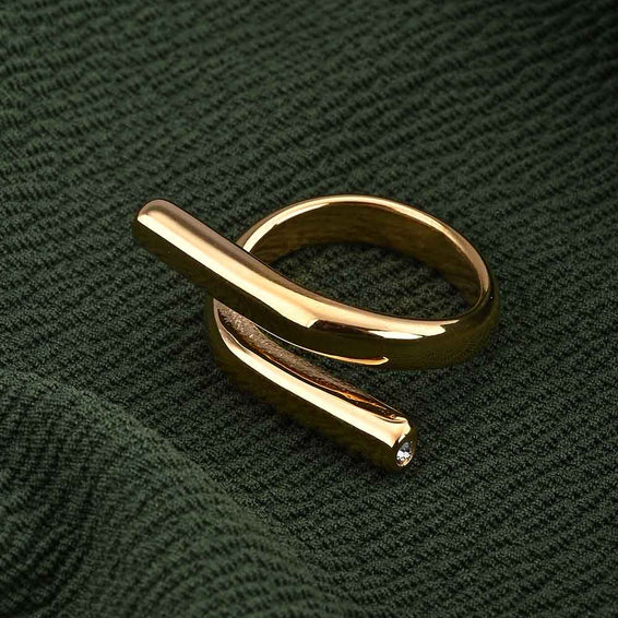 Sleek Gold Band Ring