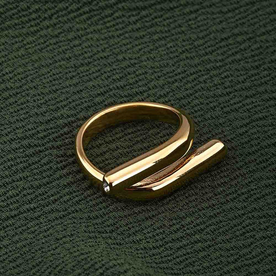 Sleek Gold Band Ring