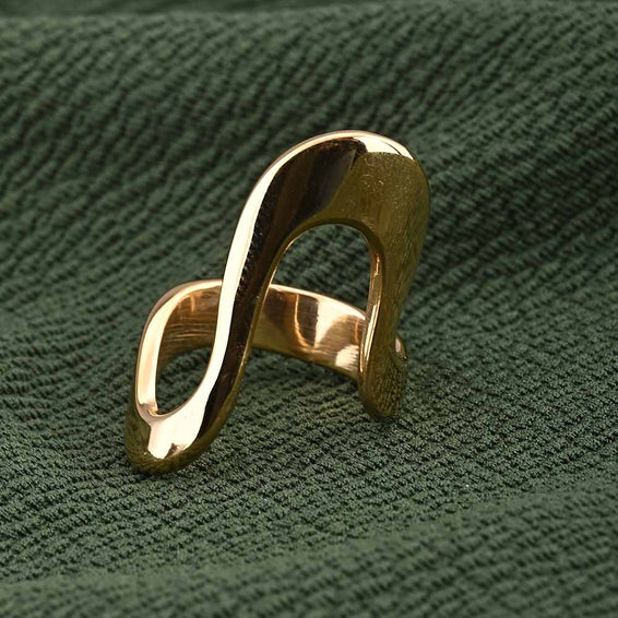 Gold Curve Ring