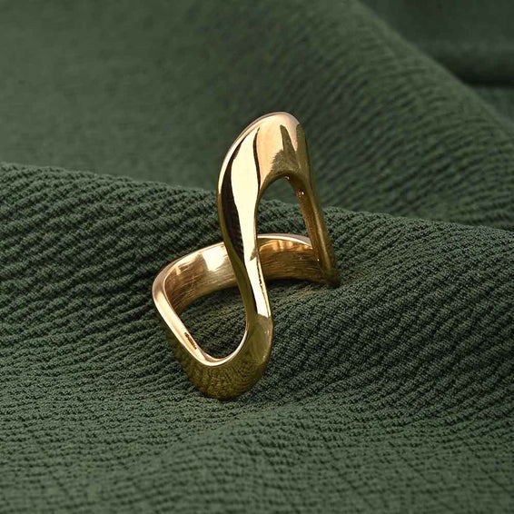 Gold Curve Ring