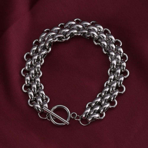 Versatile Silver Chain Braclete