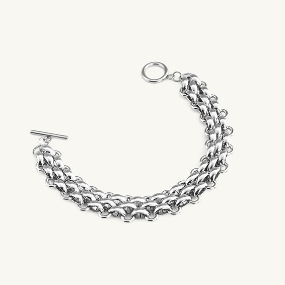 Versatile Silver Chain Braclete