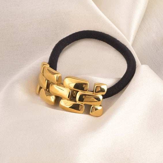 Strap Hair Tie | Gold