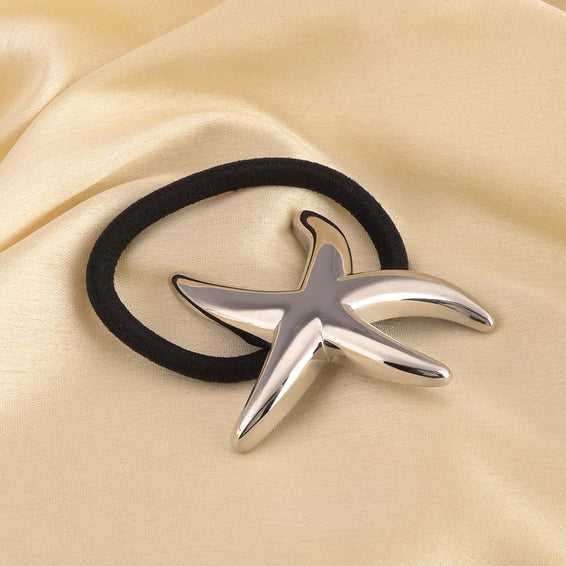 Starfish Hair Tie | Silver