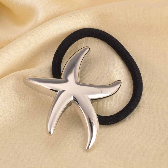 Starfish Hair Tie | Silver