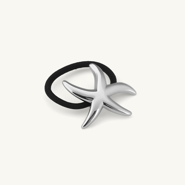 Starfish Hair Tie | Silver