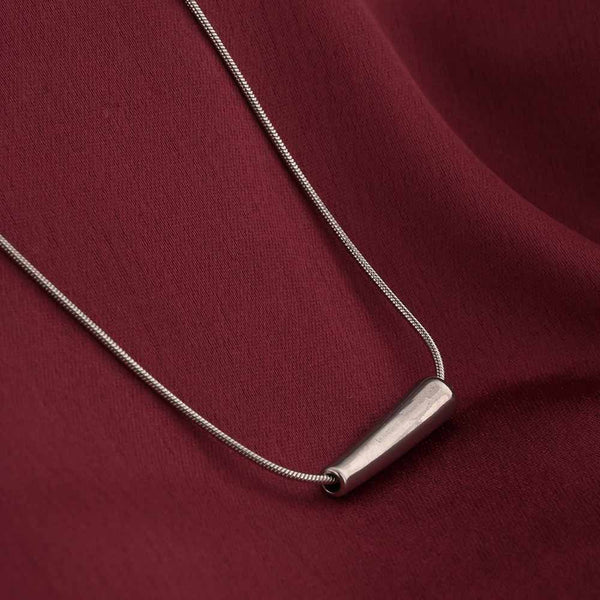 Urban Edge Silver Necklace