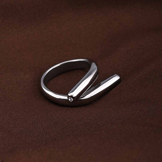 Sleek Silver Band Ring