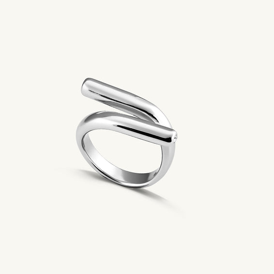 Sleek Silver Band Ring