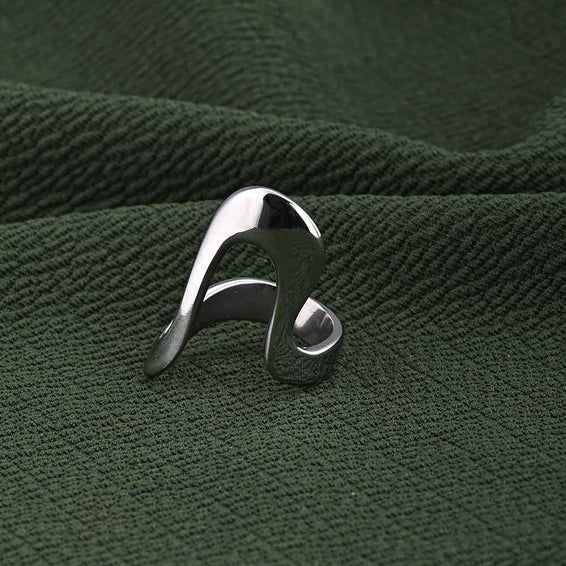 Silver Curve Ring