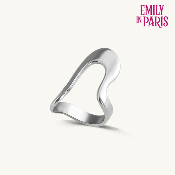 Silver Curve Ring