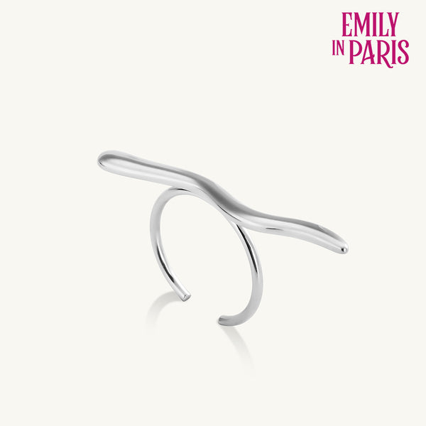 Delicate Wave Silver Ring