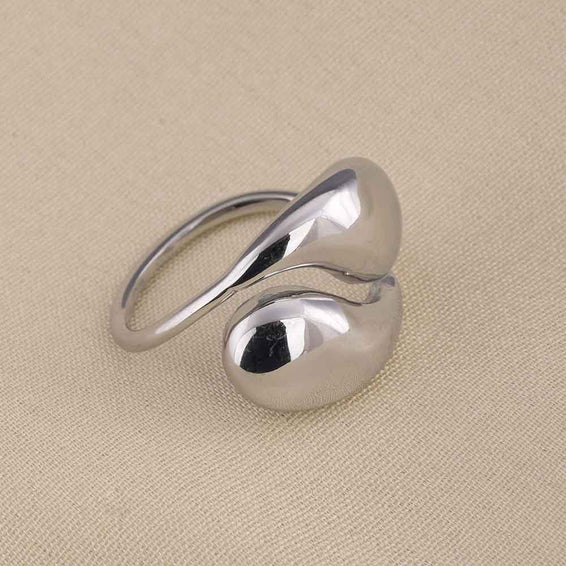 Modern Curve Silver Ring