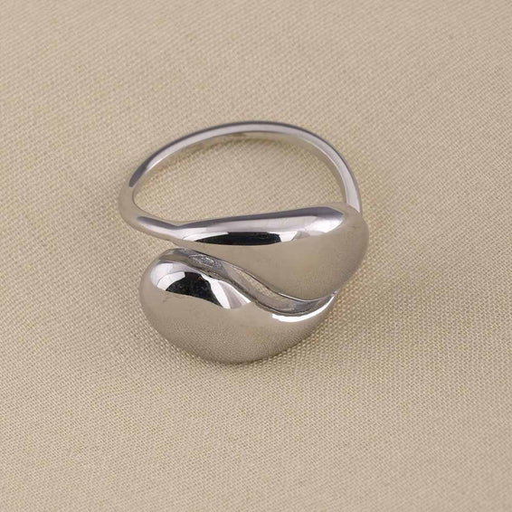 Modern Curve Silver Ring