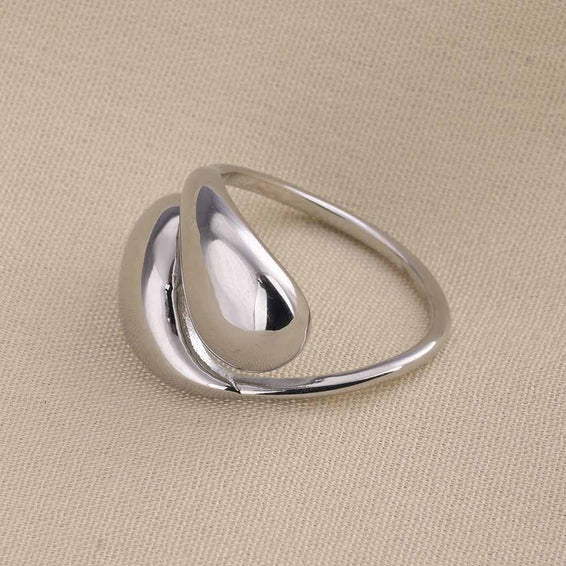 Modern Curve Silver Ring