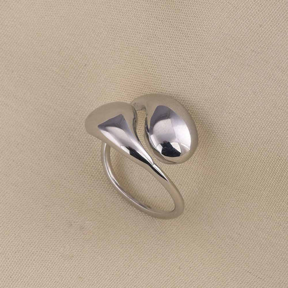 Modern Curve Silver Ring