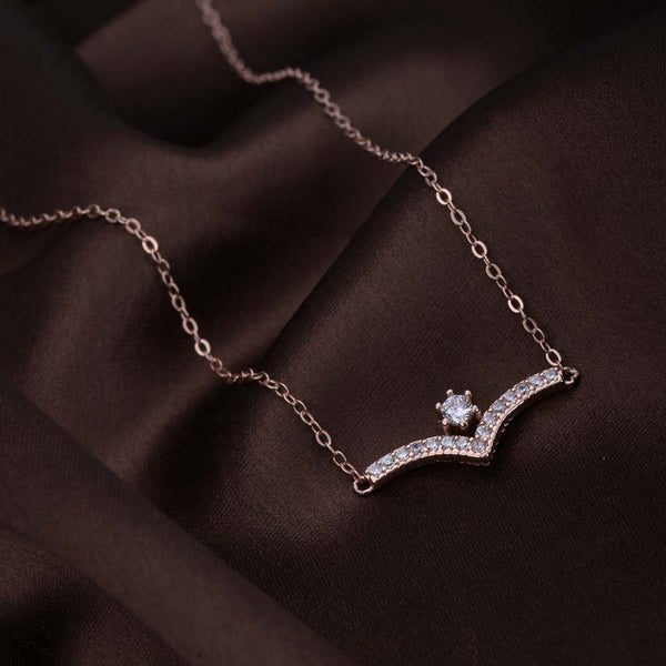 Starlit Elegance Necklace | Rose Gold