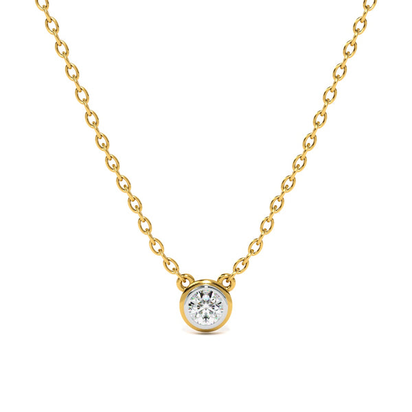 Single Solitaire Lab Grown Diamond Customizable Necklace