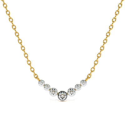 Stepping Stone Lab Grown Diamond Customizable Necklace