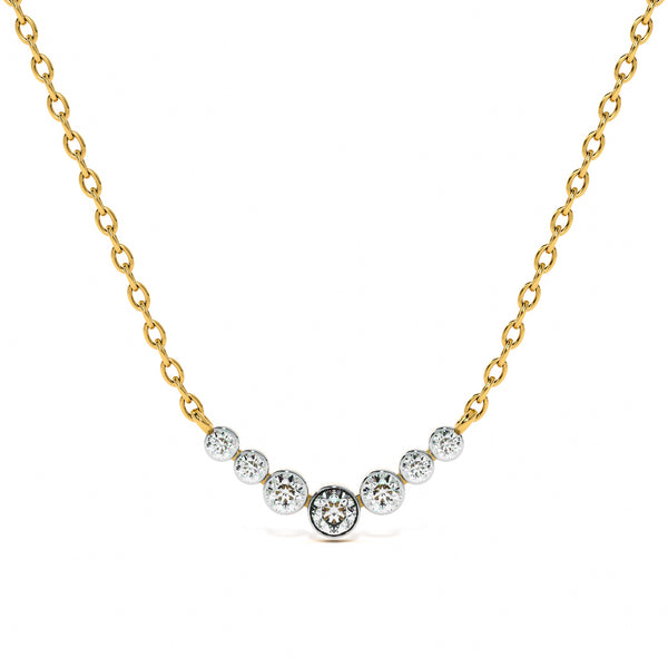 Stepping Stone Lab Grown Diamond Customizable Necklace