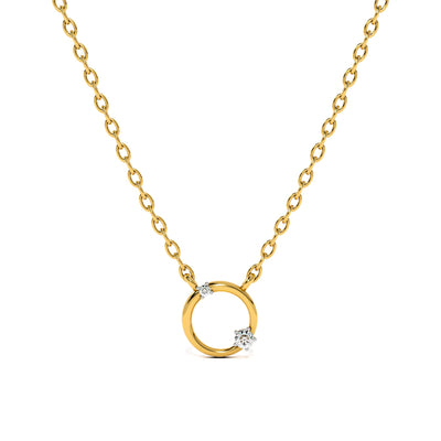 Enclosed Gem Lab Grown Diamond Customizable Necklace