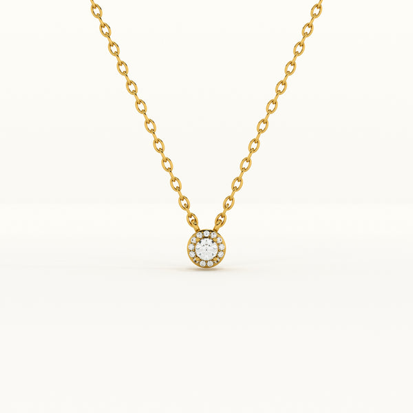 Dazzling Cluster Lab Grown Diamond + Gold Vermeil Pendant