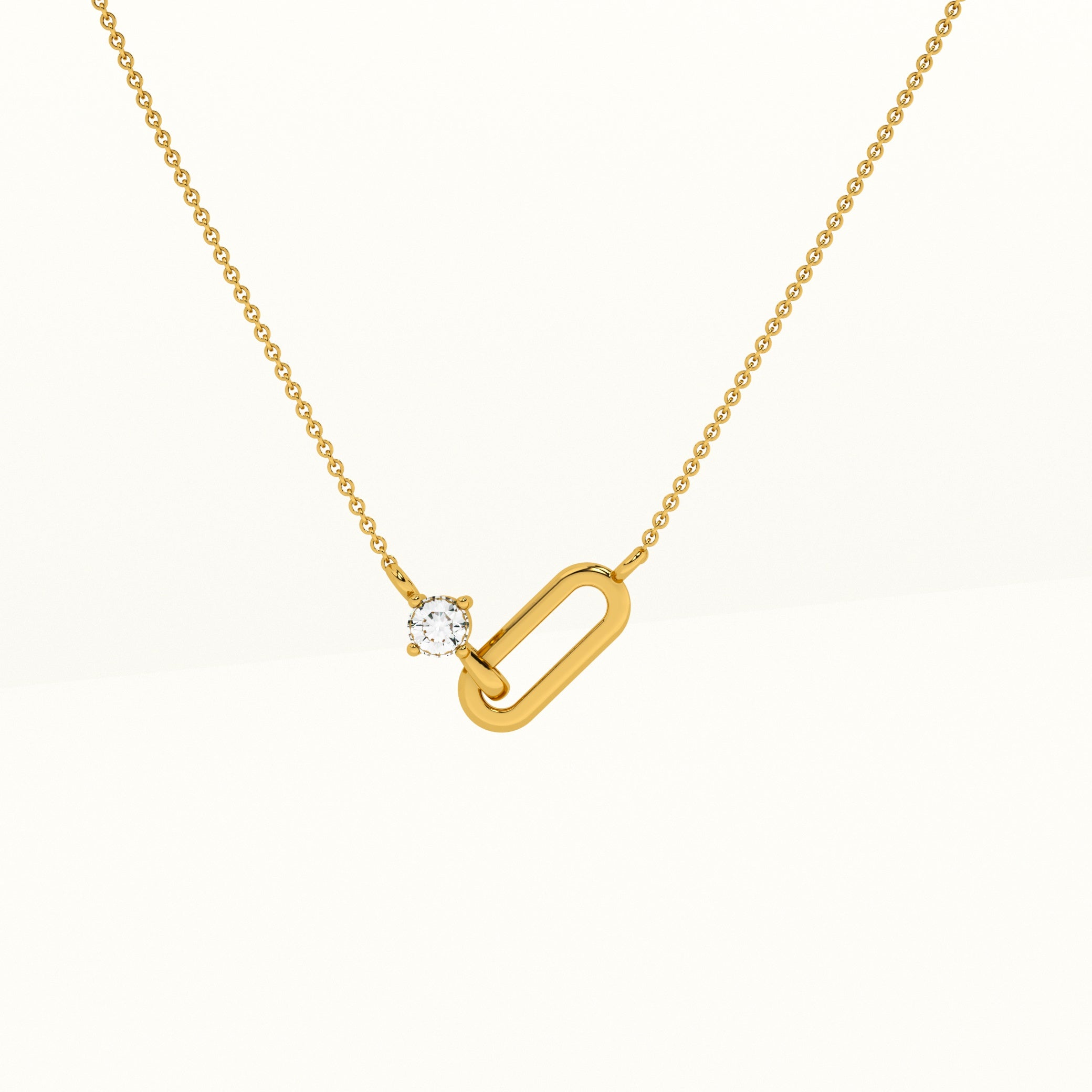 Guardian Stone Lab Grown Diamond + Gold Vermeil Necklace