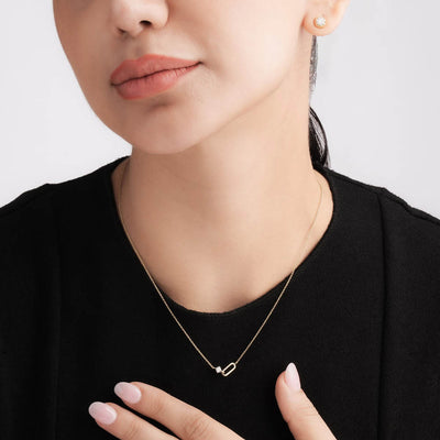 Guardian Stone 9KT Gold Lab Grown Diamond Necklace