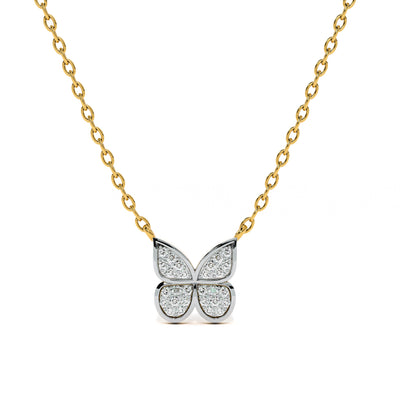Butterfly Bliss Lab Grown Diamond Customizable Necklace