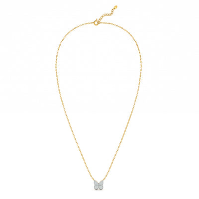 Butterfly Bliss 9KT Gold Lab Grown Diamond Necklace