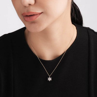 Eternal Blossom 9KT Gold Lab Grown Diamond Necklace