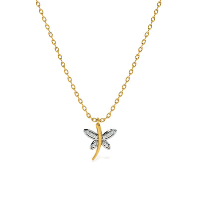 Dancing Dragonfly Lab Grown Diamond Customizable Necklace