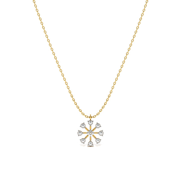 Boundless Stone 9KT Gold Lab Grown Diamond Necklace