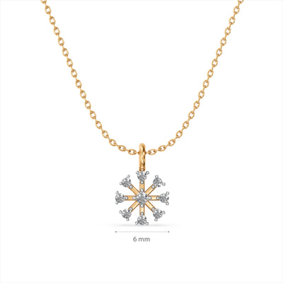 Boundless Stone 9KT Gold Lab Grown Diamond Necklace