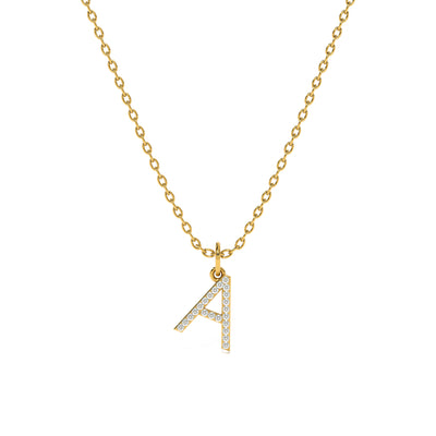 Elegant Initial Lab Grown Diamond Customizable Necklace