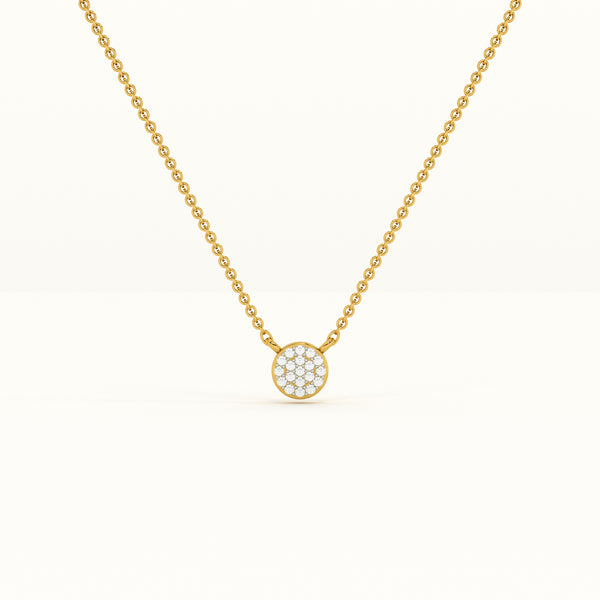 Celeste Cluster  Lab Grown Diamond + Gold Vermeil Necklace