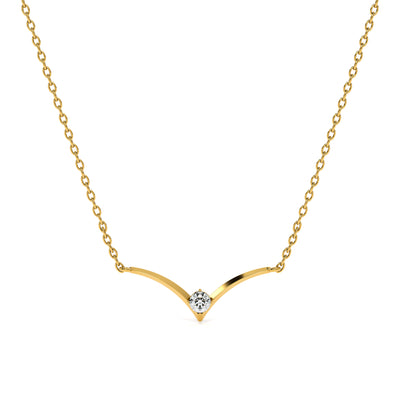 Vivid Glow Lab Grown Diamond Gold Necklace