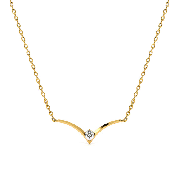 Vivid Glow Lab Grown Diamond Gold Necklace